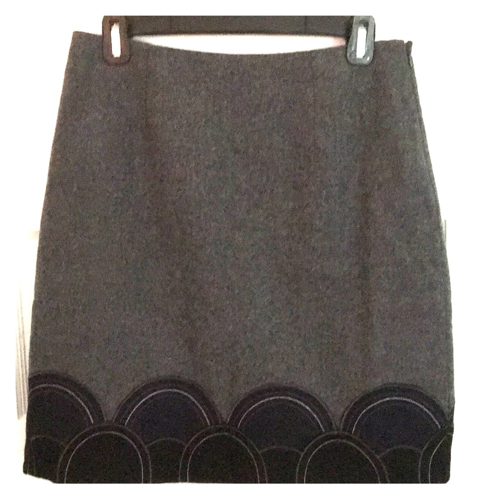 Boden wool blend gray black skirt UK10R, US6R